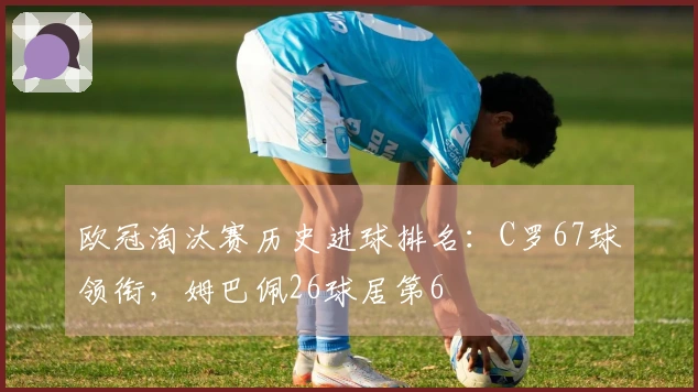欧冠淘汰赛历史进球排名：C罗67球领衔，姆巴佩26球居第6
